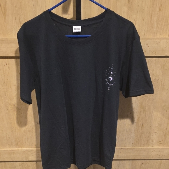(J42) Black Short Sleeve Teesz L - Picture 1 of 4